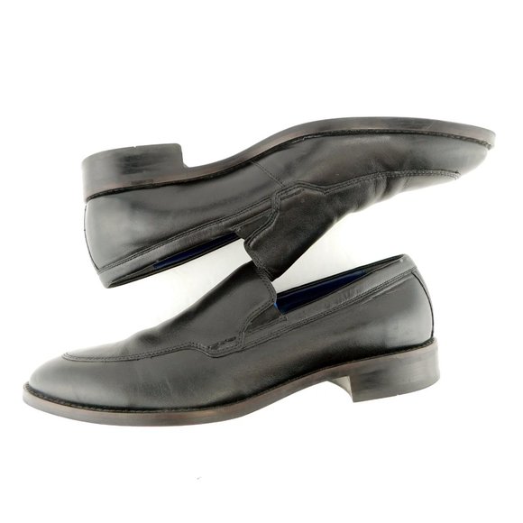 COLE HAAN Black Leather Slip-on Loafers 7.5 - Picture 4 of 6